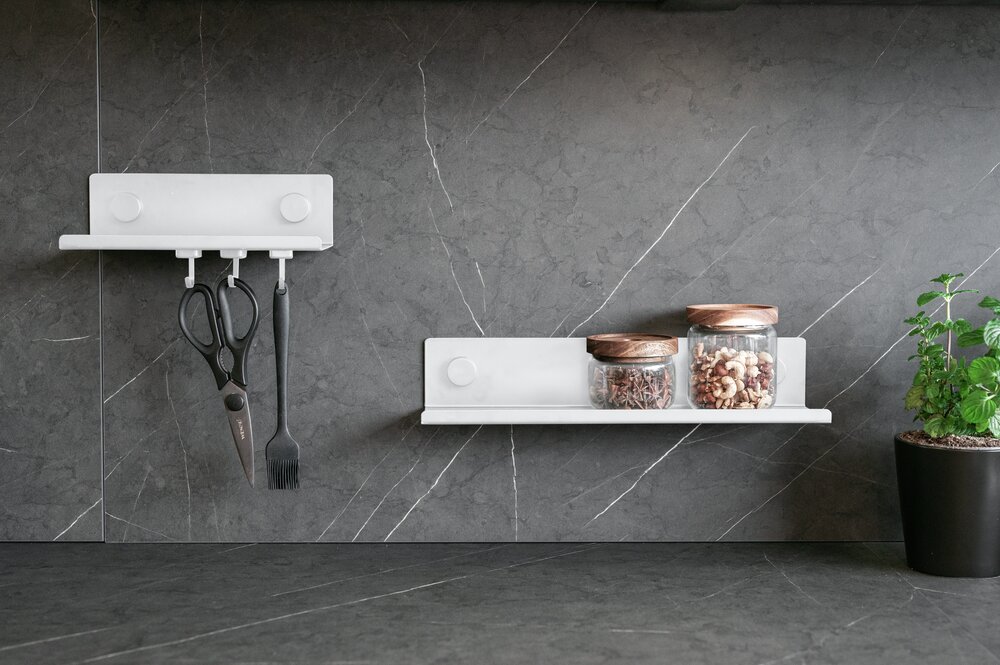 Küchenregal Mod. Jill S  aus pulverbeschichtetem Metall