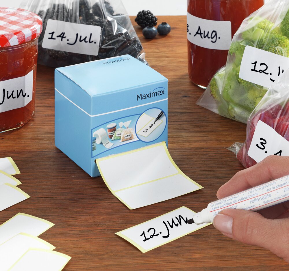 Etiquettes autocollantes+distrib.WENKO2p  distributeur inclus, lot de 2
