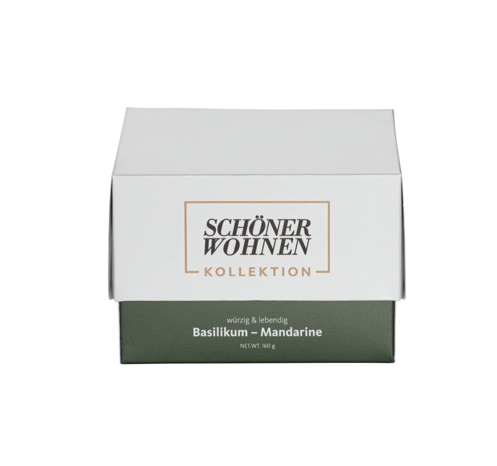 Collection SCHÖNER WOHNEN Bougie parfumée Mod.  Basil M  Durée de combustion 30 - 40 heures