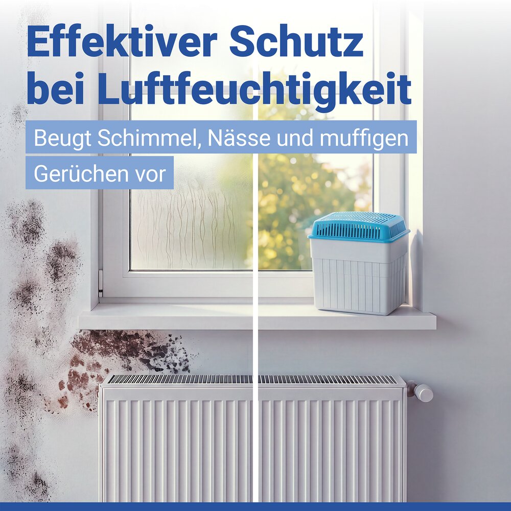 Déshumidificateur d'air 2 kg Bleu  pour pièces jusqu'à 160 m³