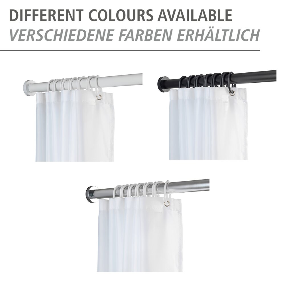 Luz telescopische douchestang 70 - 115 cm, zwart