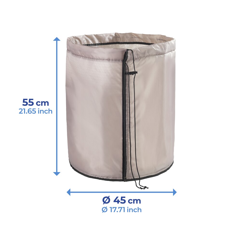 Sac thermique pour pots, beige, polyester, Ø45x55 cm  protège contre le gel