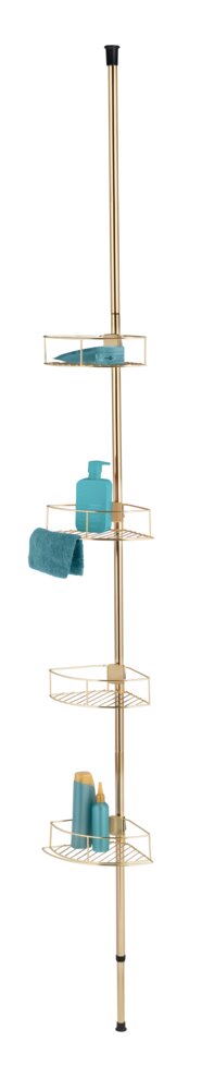 Teleskop-Eckregal Mod. Dolcedo  aus rostfreiem Edelstahl