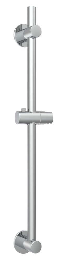 Brausestange EDS 70cm, chrom, Edelstahl, Ø 22mm, kleben/schrauben  montage ohne bohren möglich