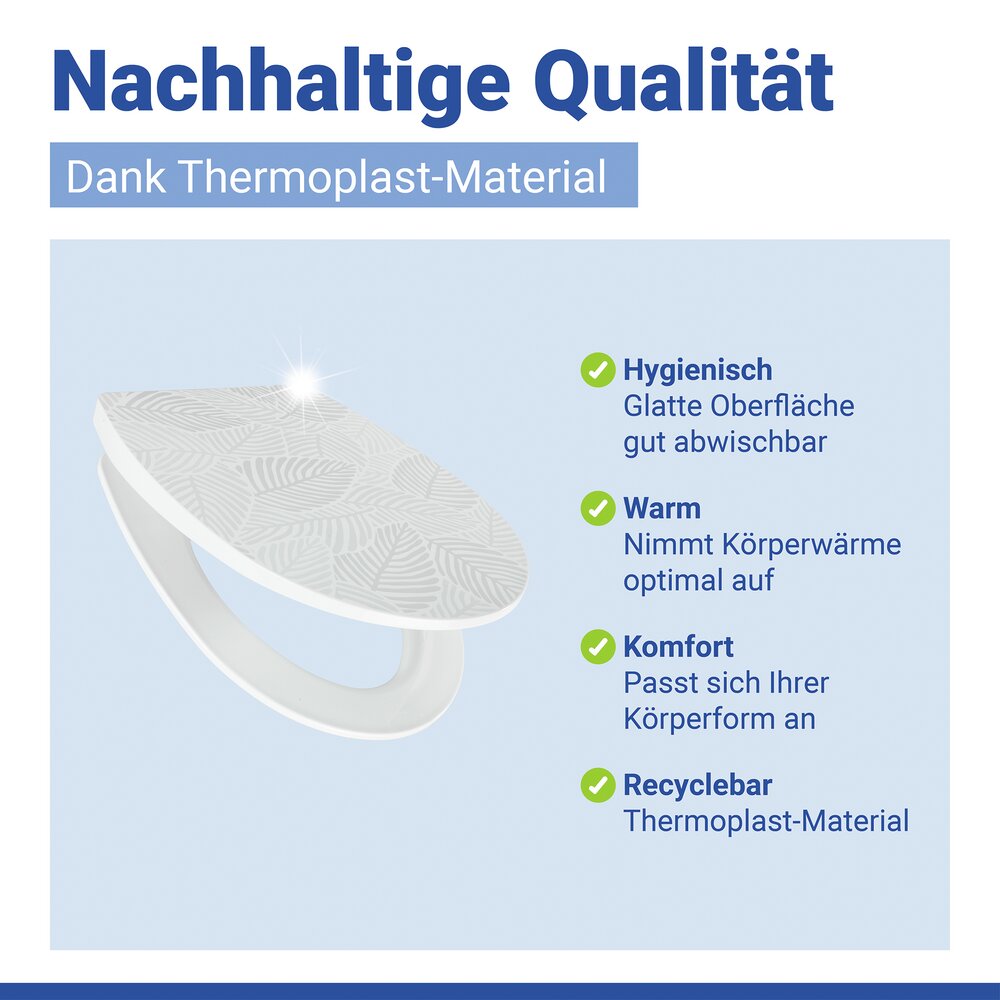 WC-Sitz Mod. Roanne  Toilettensitz mit Absenkautomatik und Relief-Druck