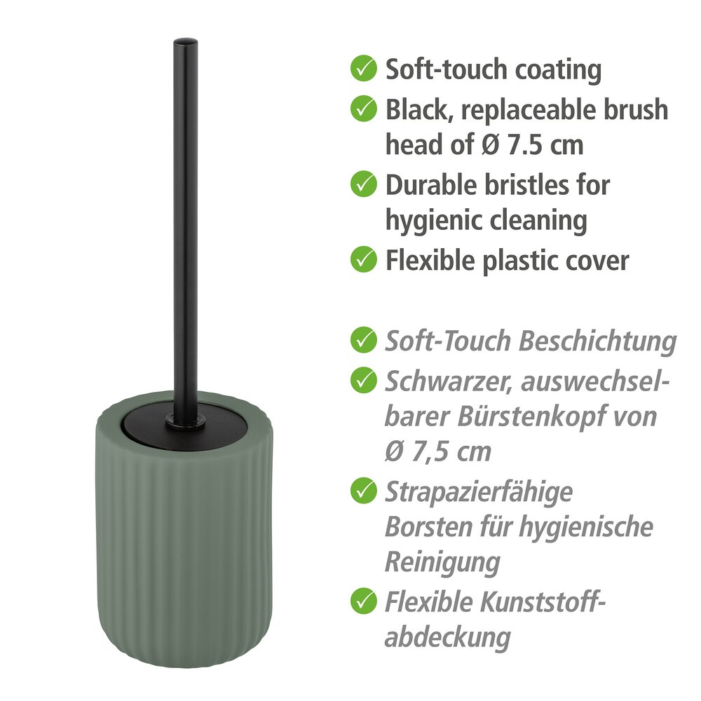 WC-Garnitur Mod. Belluno Grün Keramik  mit Soft-Touch Oberfläche