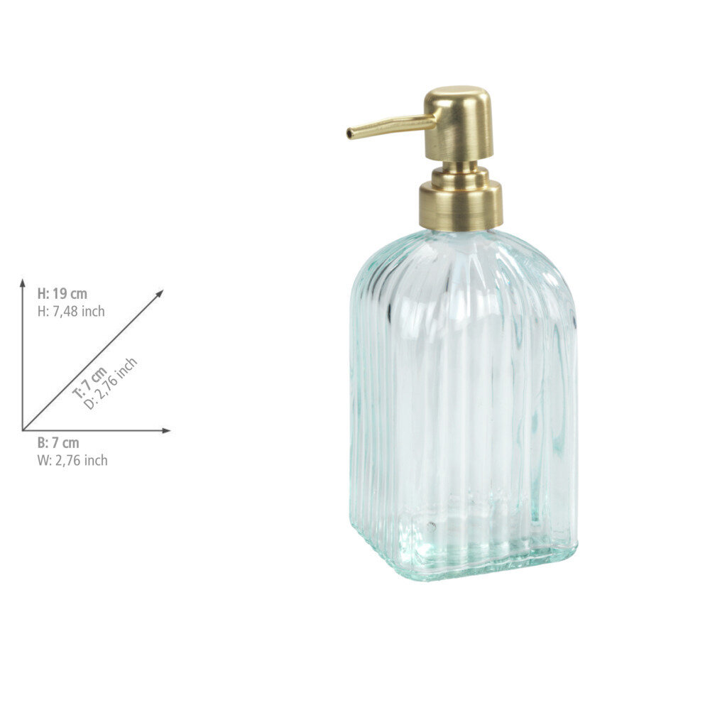 Spülmittelspender Mod. Vetro Gold  aus Glas