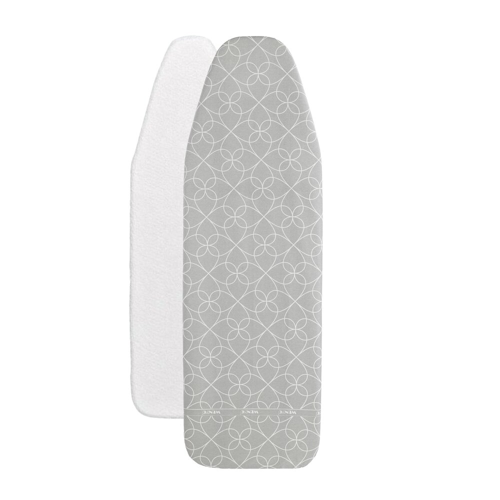 Bügelbrettbezug Mod. Keramik M, Kreise  passend bis 131 x 45 cm, bis zu 70 % Zeitersparnis