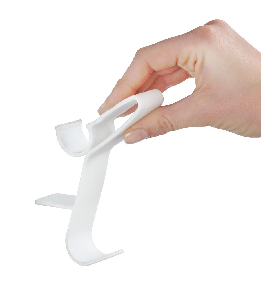 Crochet pour radiateur sèche-serviettes universel Flexi  matière plastique souple