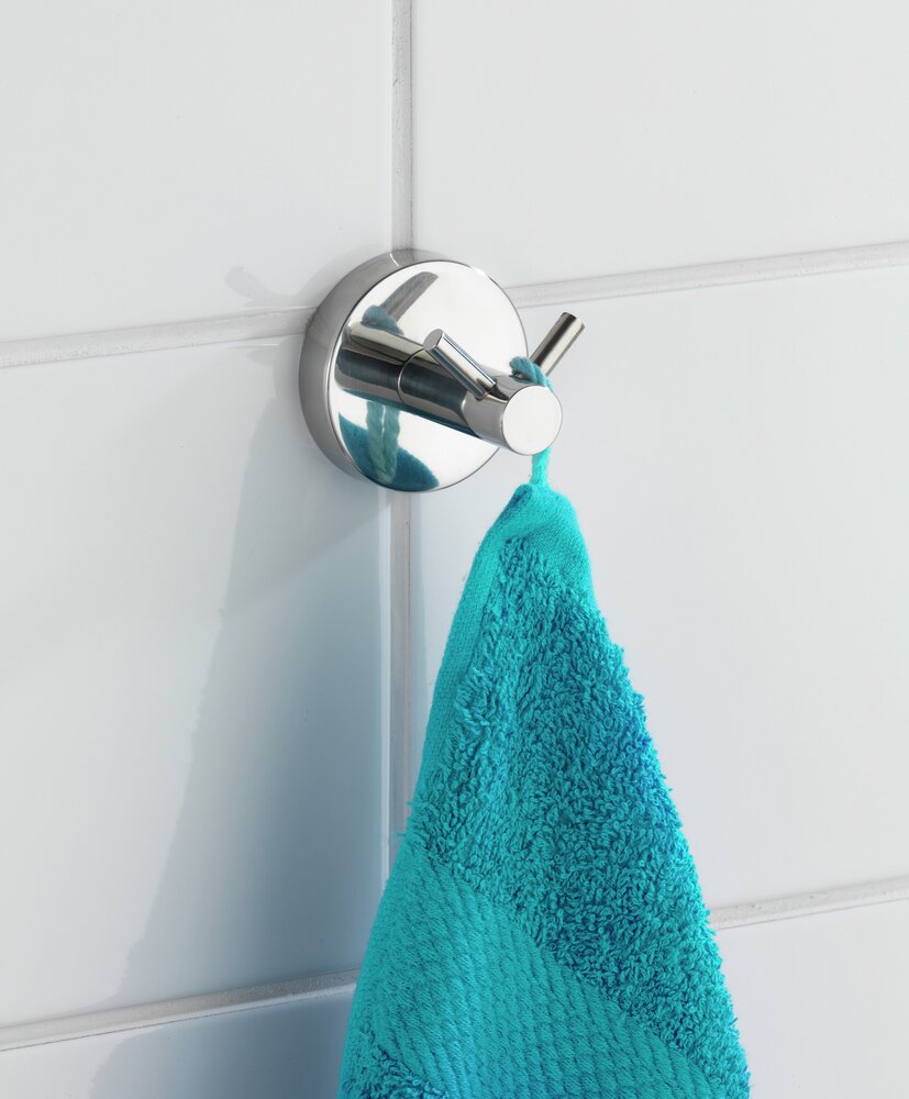 Wandhaken Duo Mod. Bosio glänzend  Edelstahl rostfrei