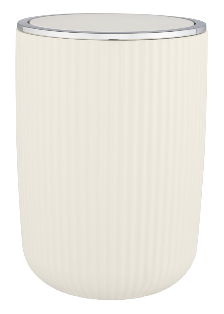 Schwingdeckeleimer Mod. Agropoli L Cremeweiß  Kosmetikeimer mit Schwingdeckel, 5,5 l