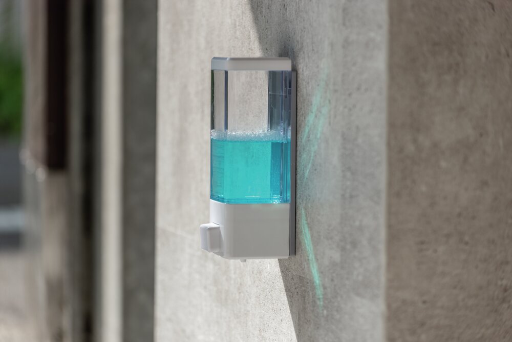 Desinfektionsmittel- und Seifenspender Mod. Istres Weiß  Seifenspender & Desinfektionsspender, Füllmenge: 320 ml