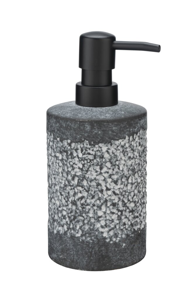 Distributeur de savon céramique Anfo Gris  avec une surface structurée