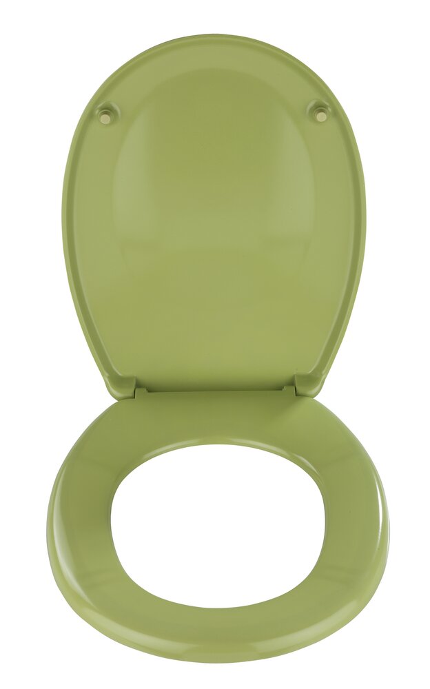 WC-Sitz Mod. Bergamo Moosgrün  aus antibakteriellem Duroplast