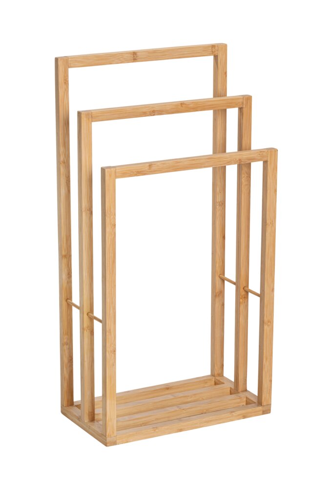 Porte-Serviettes Nerthus Fih 549 Acier Inoxydable Et Base Bois