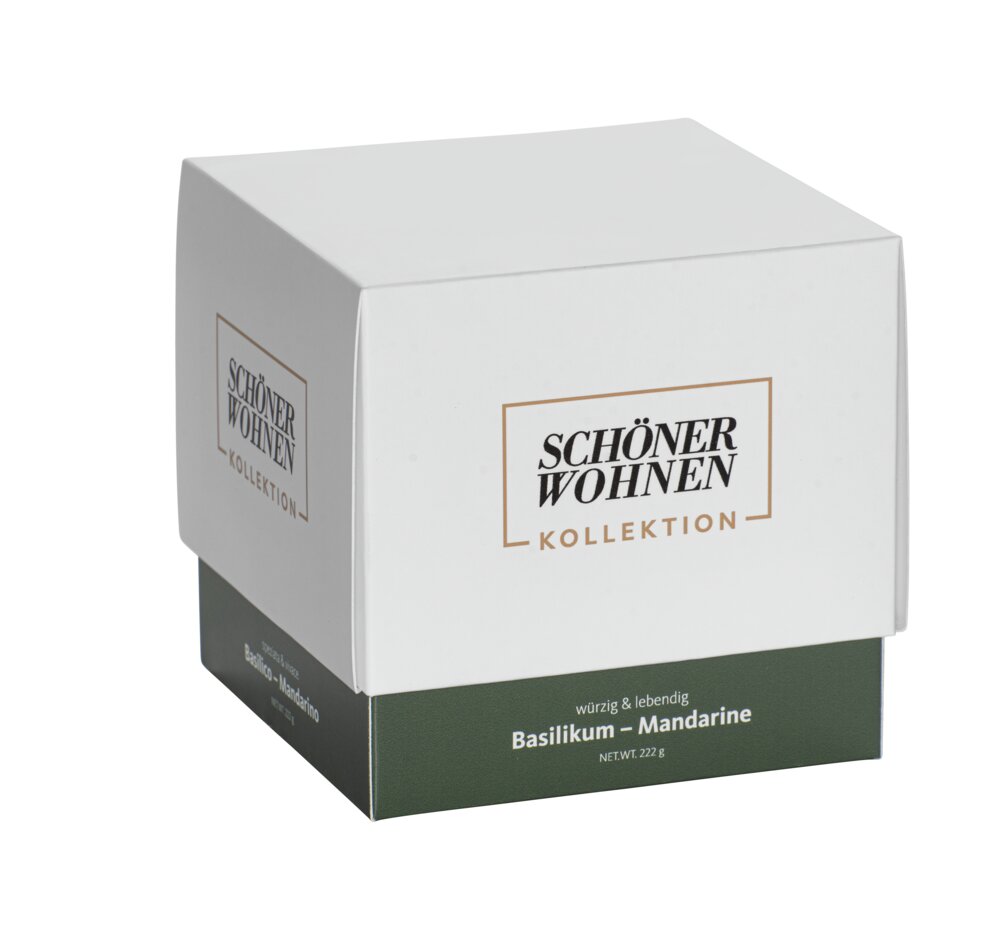 SCHÖNER WOHNEN-KOLLEKTION Duftkerze Mod.  Basil L  Brenndauer 45 - 55 Stunden