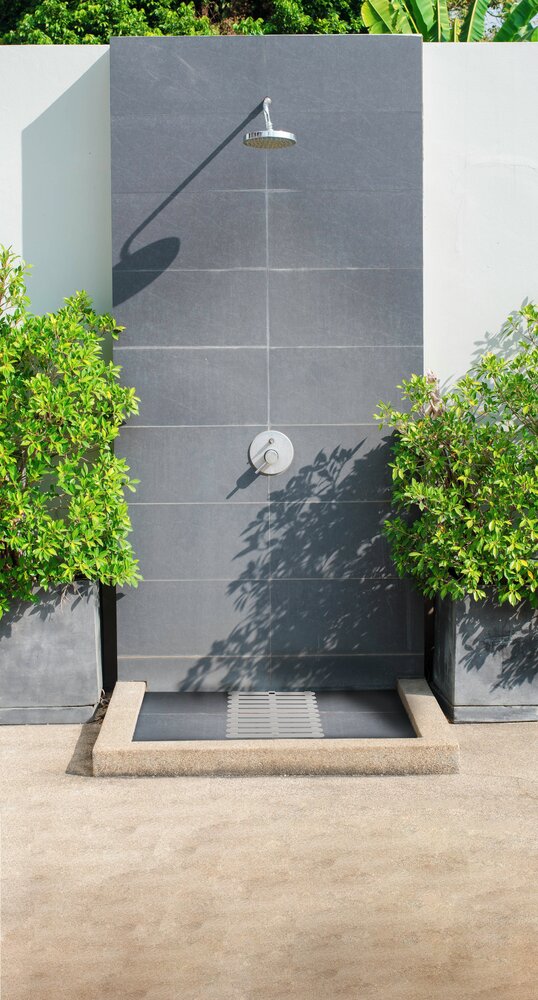 Duschrost Mod. Indoor & Outdoor Taupe  aus stabilem Kunststoff