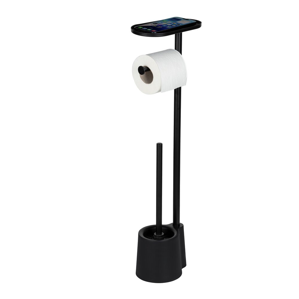 Combiné WC Mod. Albella Noir  avec tablette de rangement pratique