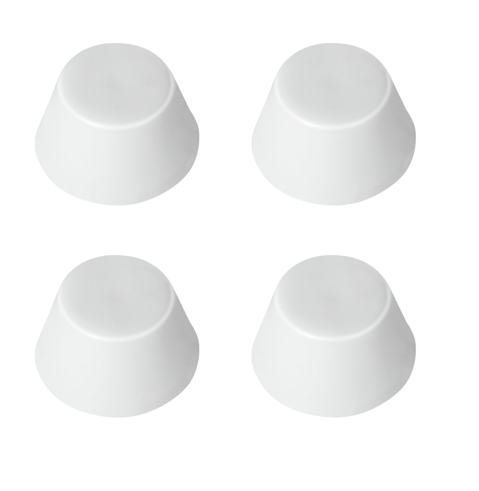 Patins abattants de WC  blanc