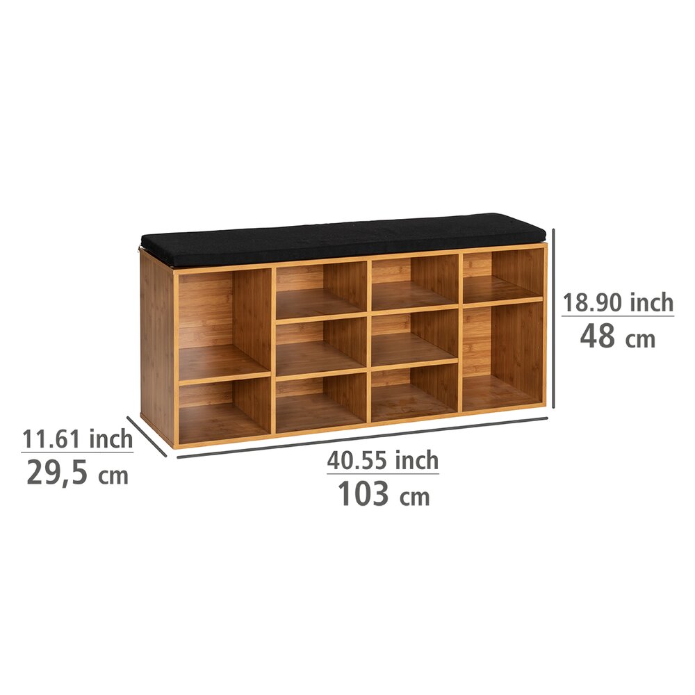 Gadgy Meuble Chaussure Entrée | Banc de Rangement | Armoire Industrielle Bois Métal | 65 x 30 cm | Support Chaussures | Shoe Rack Gadgy Meuble Chaussure Entrée | Banc de Rangement | Armoire Industrielle Bois Métal | 65 x 30 cm | Support Chaussures | Shoe Rack