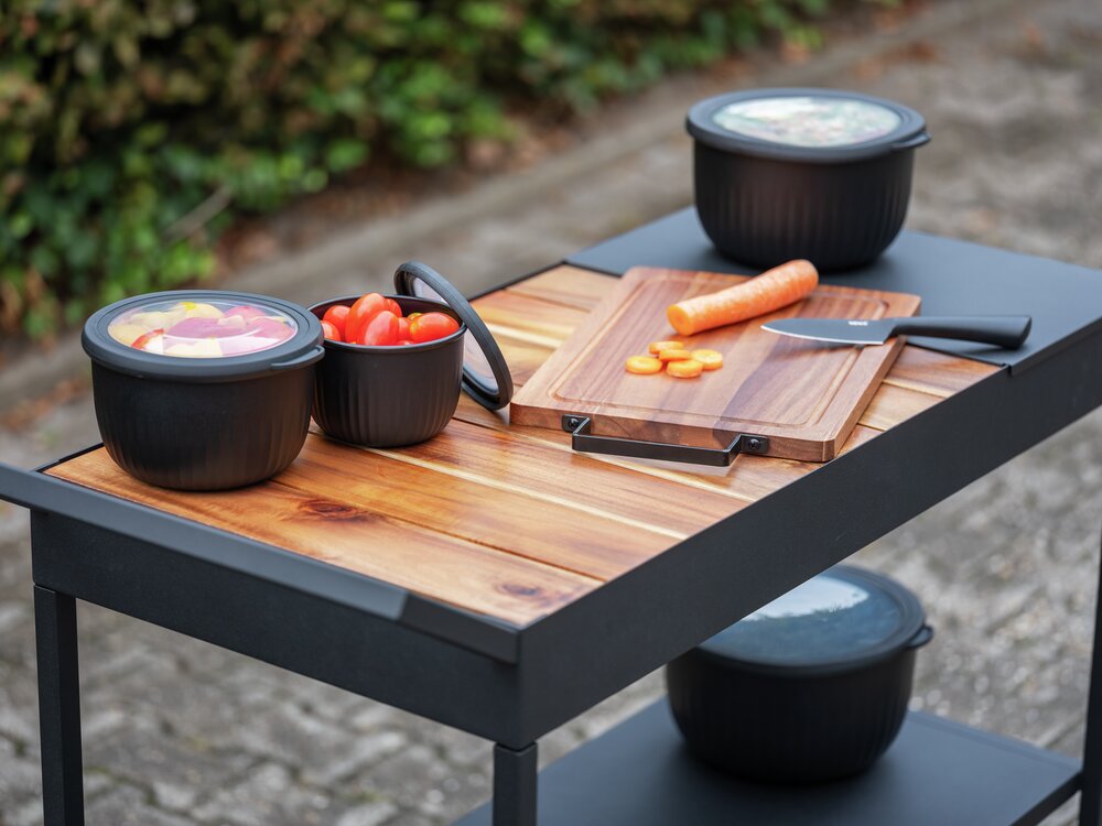 Boîte de conservation alimentaire Mod. Bowie, 4 pièces  convient pour réfrigérateur, congélateur & micro-ondes