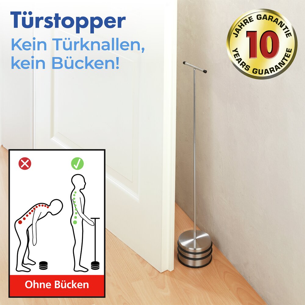 Türstopper Mod. Big Boy  aus massivem und rostfreiem Edelstahl
