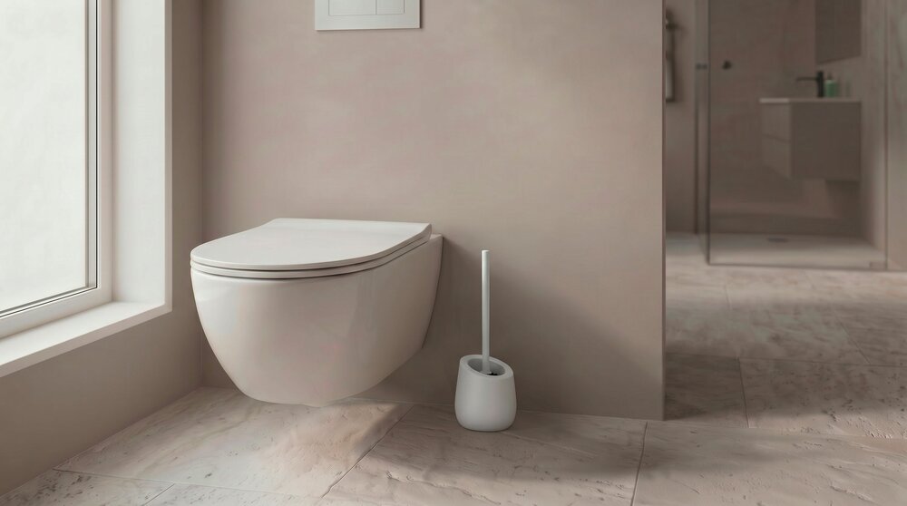 WC-Garnitur Mod. Badi Weiß  hochwertige Keramik