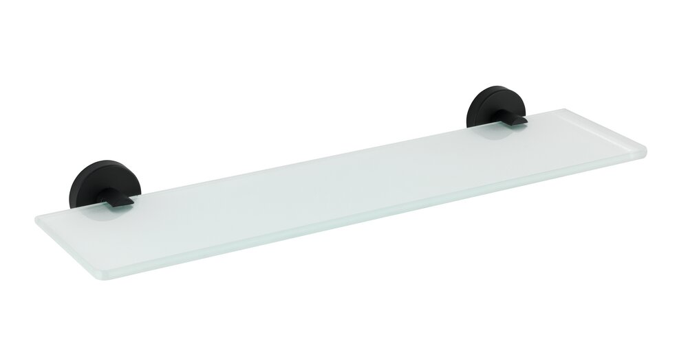 Tablette en verre Bosio Black mat acier inox  inoxydable