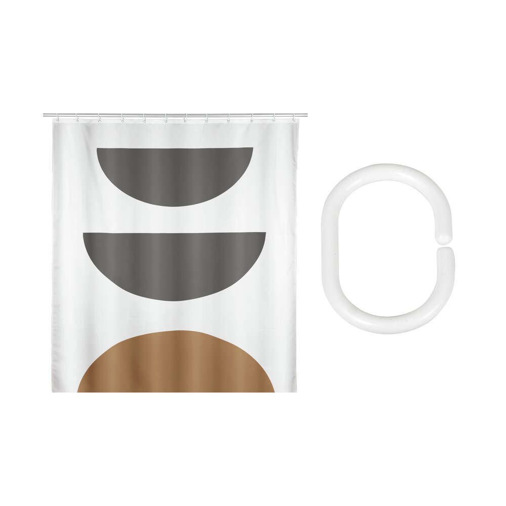 Duschvorhang Mod. MAHAN  inkl. Duschvorhangringe