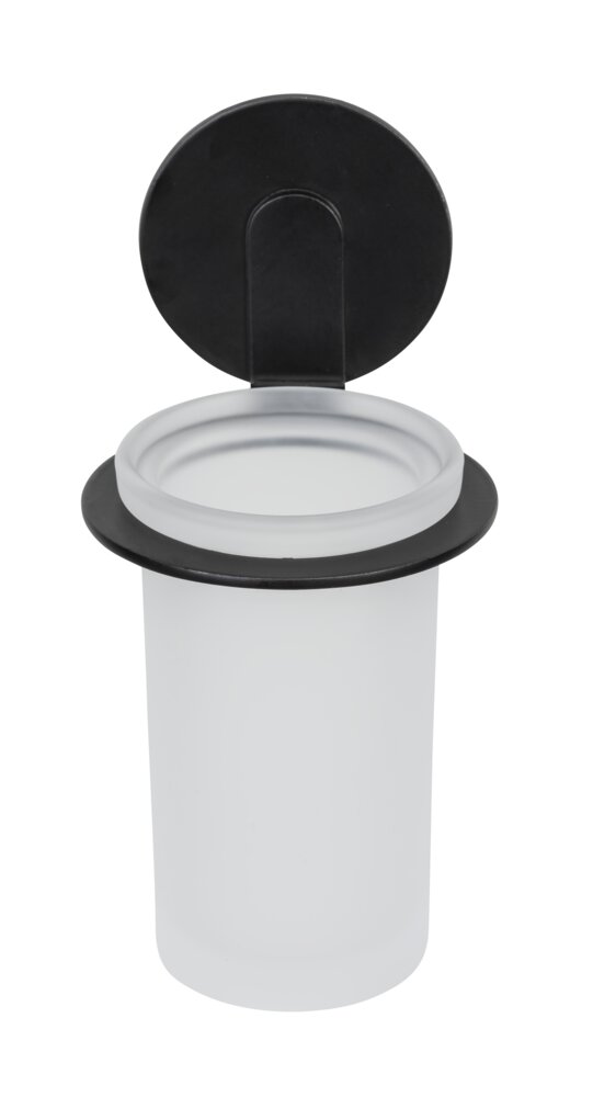 Turbo-Loc® Pot à dents Bivio Noir mat  en verre satiné