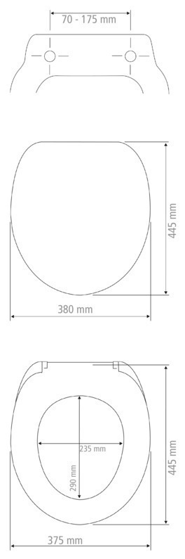 Premium WC-Sitz Mod. Peony mit Relief  Duroplast, mit Absenkautomatik