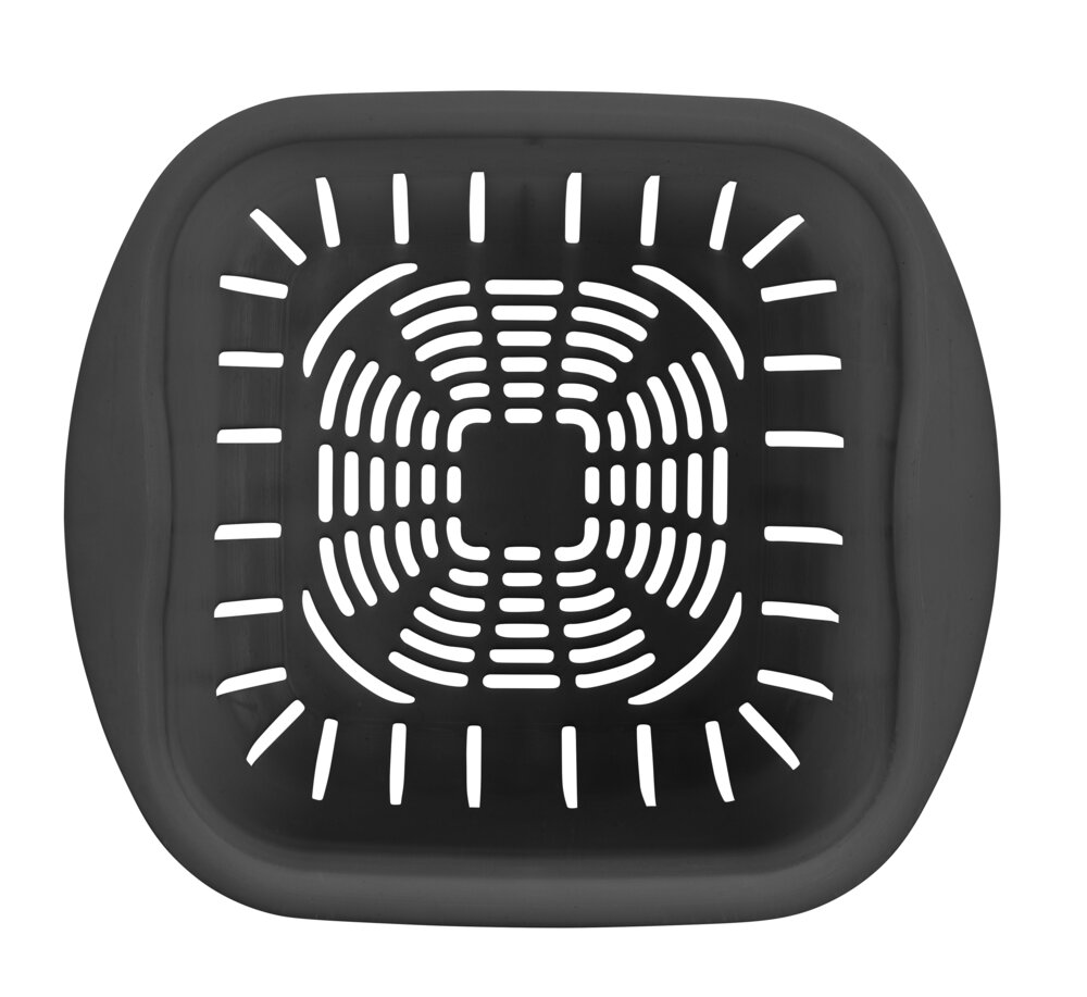 Abfallsammler Mod. CINDY 3L, schwarz, Kunststoff, 18x18x19 cm  mit herausnehmbarem Sieb