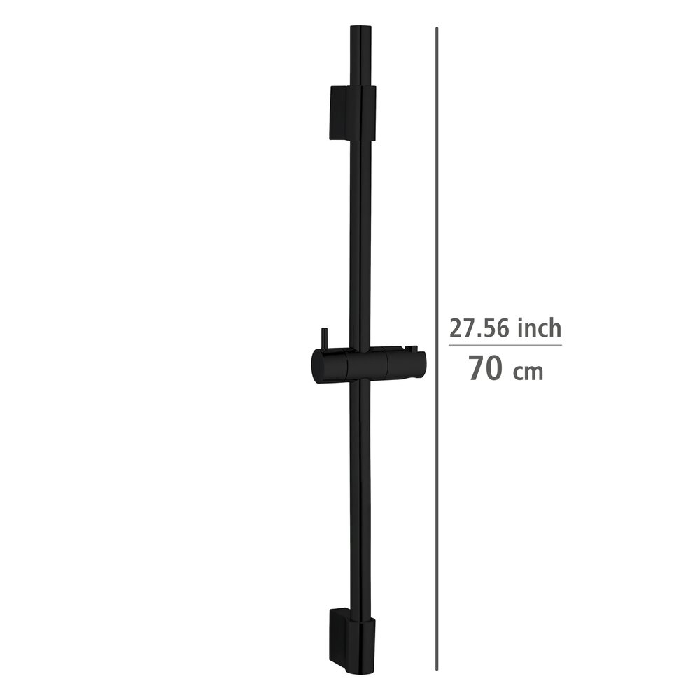 Doucheglijstang Classic Zwart 70 cm