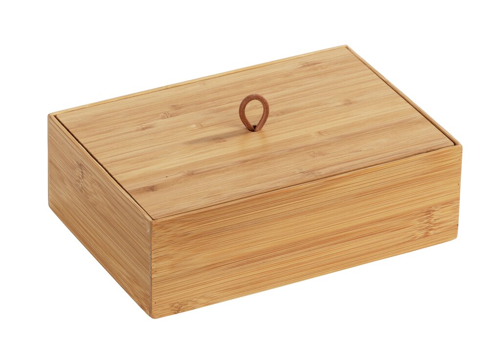 Bambus Box Mod. Terra L mit Deckel  mit praktischer Schlaufe