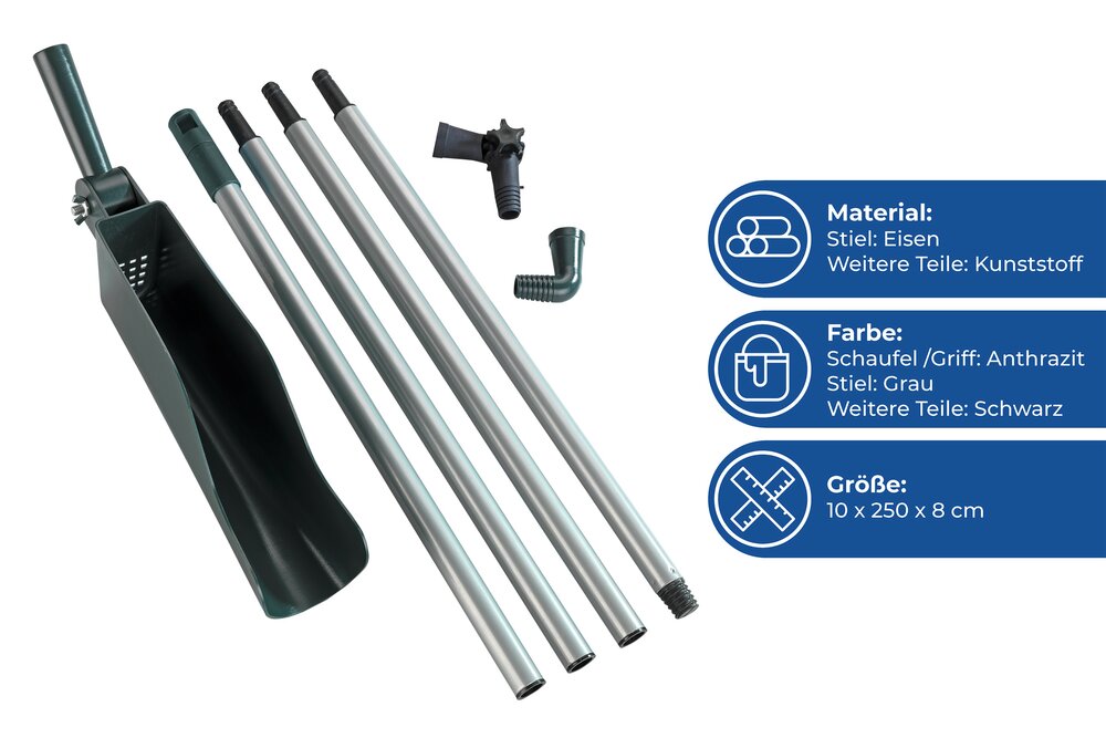 Dachrinnenschaufel Mod. Maxi  Dachrinnenreiniger mit Teleskopstiel