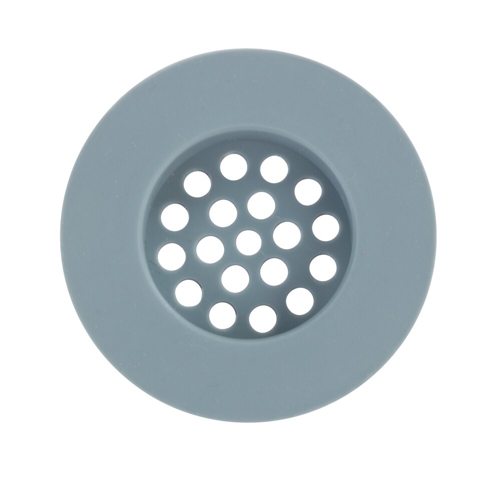 Crépine d'écoulement Silicone Milis Gris  pour les écoulements d'évier et de lavabo courants