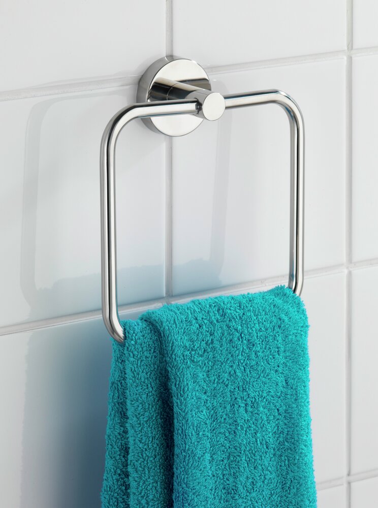 Anneau porte-serviettes Bosio Shine  Acier inox, brillant
