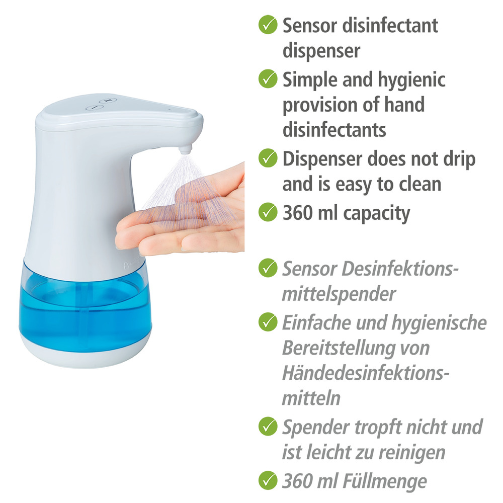 Sensor Desinfektionsmittelspender Mod. Diala  für ca. 360 ml