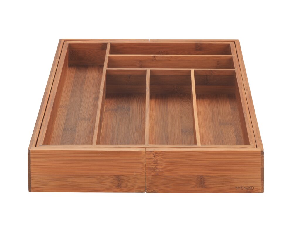 Range-couverts coulissant  en bambou