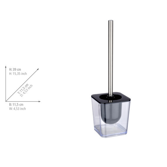 Brosse WC Candy transparent  plastique