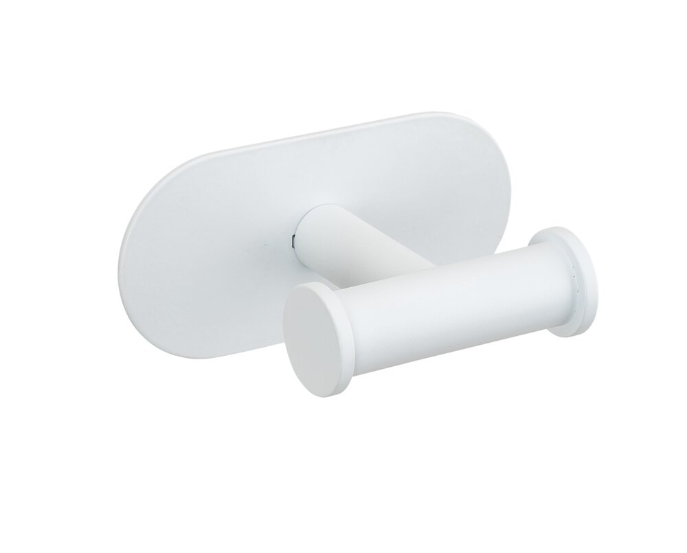 Turbo-Loc® crochet mural duo Orea blanc mat  en acier inoxydable