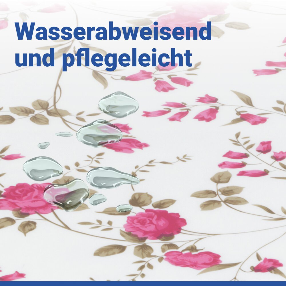 Spann-Tischdecke Mod. Rosen, Ø 70 - 86 cm  für Garten und Outdoor-Bereich