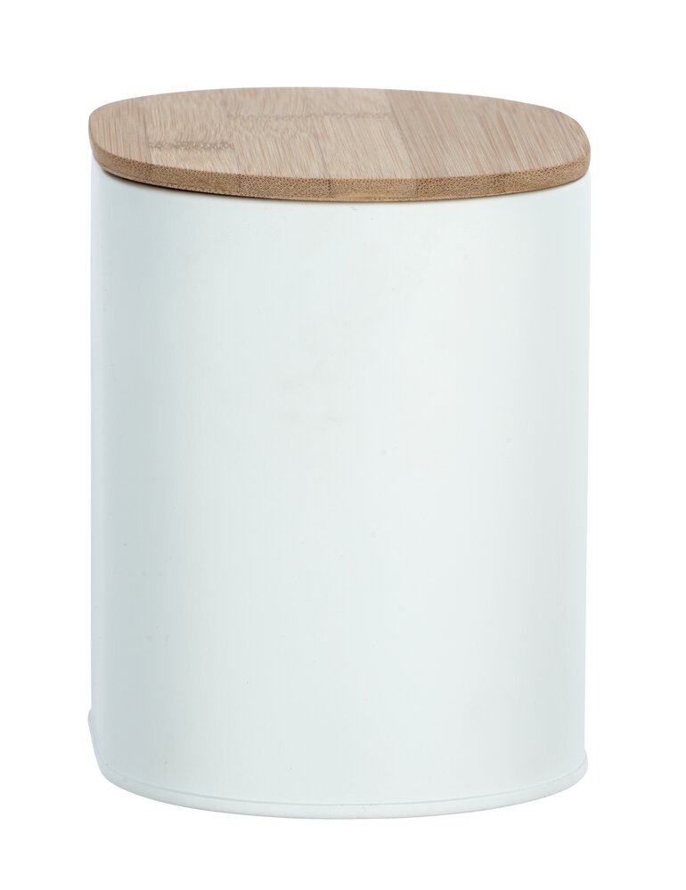 Boîte de rangement Gara avec couvercle blanc  en acier