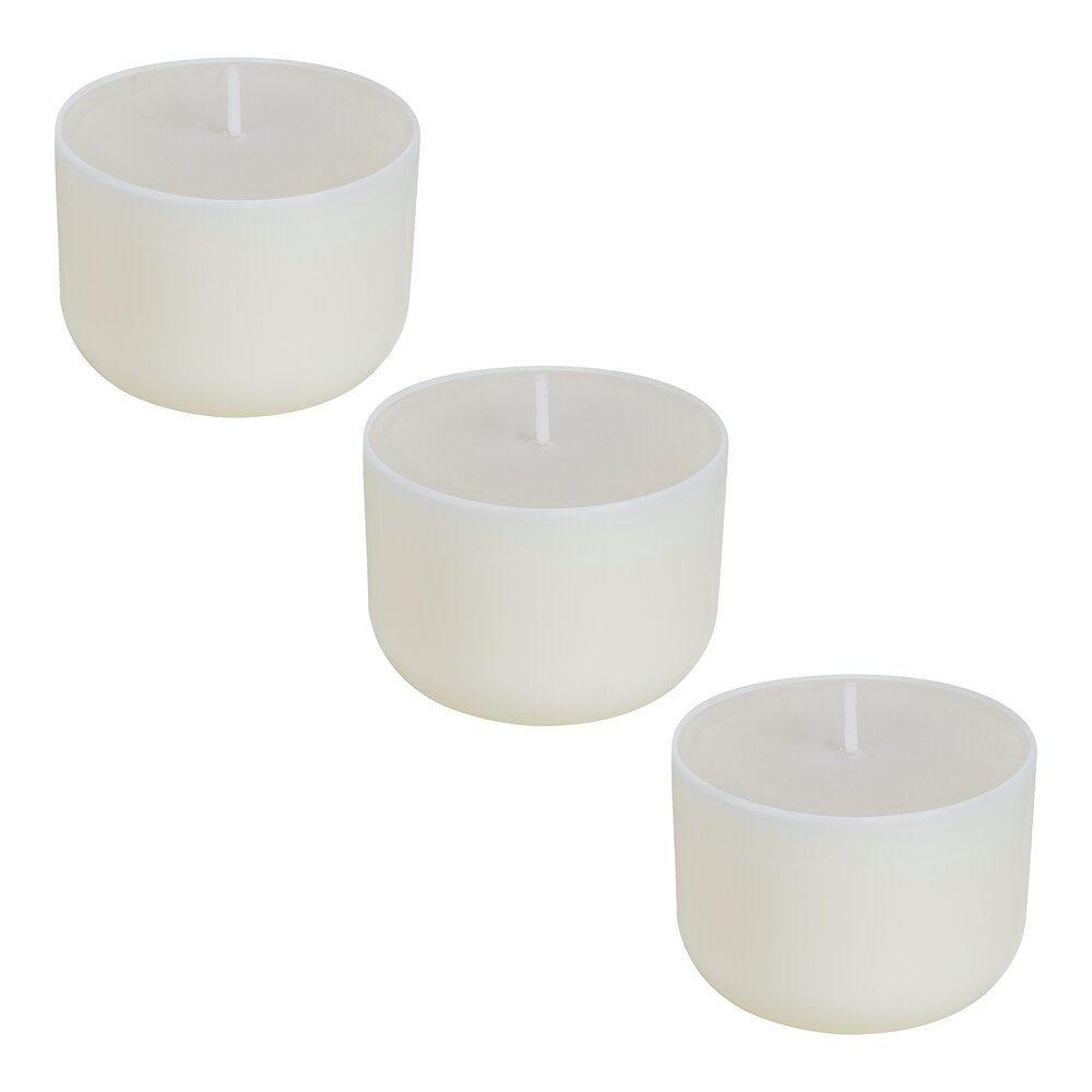 Ersatz-Duftkerze Mod. Lemongrass S, 3er Set Brenndauer je 20 - 25 Stunden