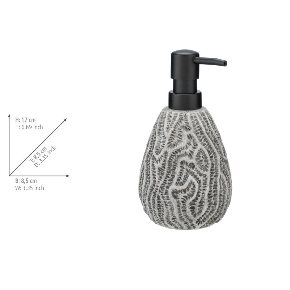 Keramische zeepdispenser Salemi Grijs