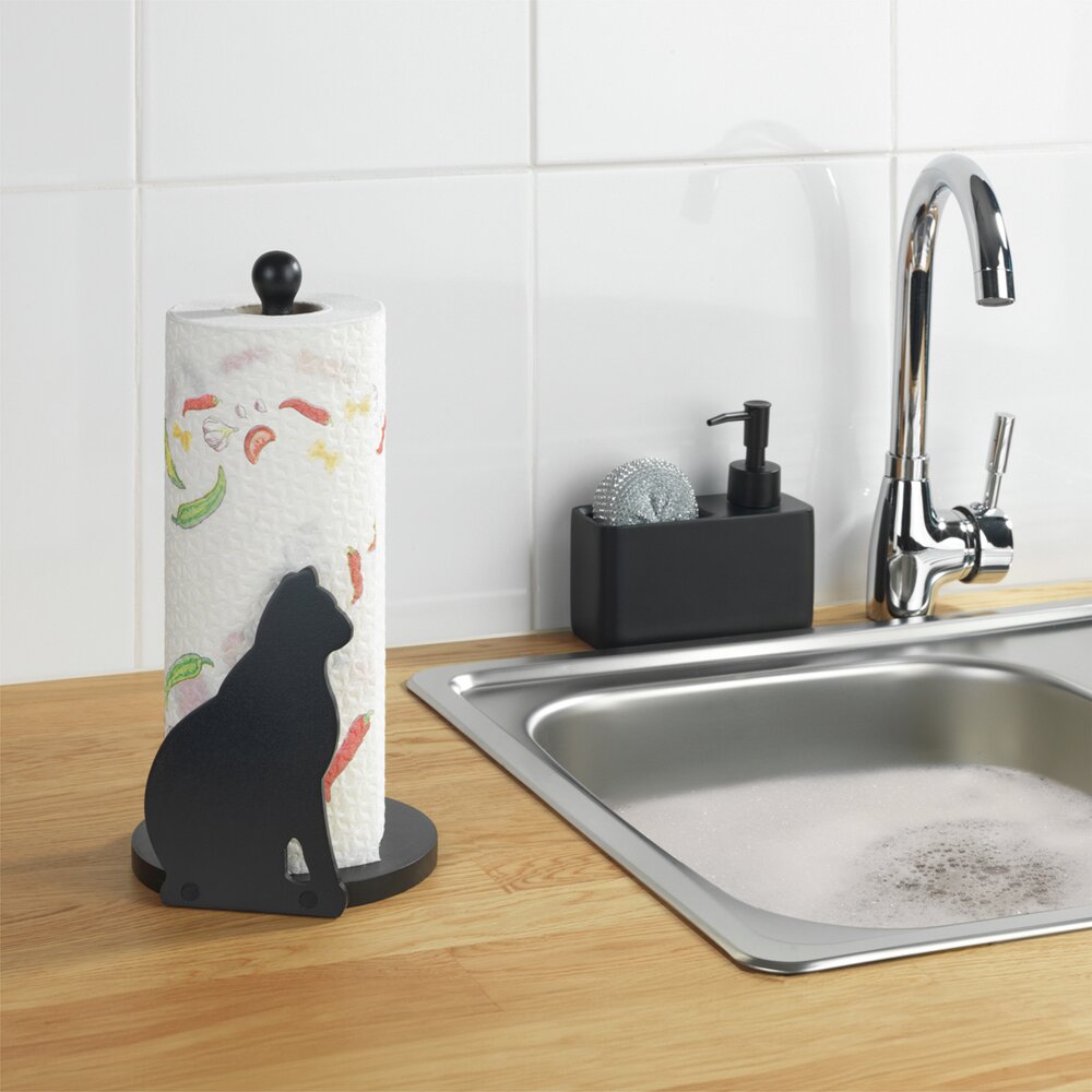 Papierrollenhalter Katze  passend für haushaltsübliche Küchenrollen