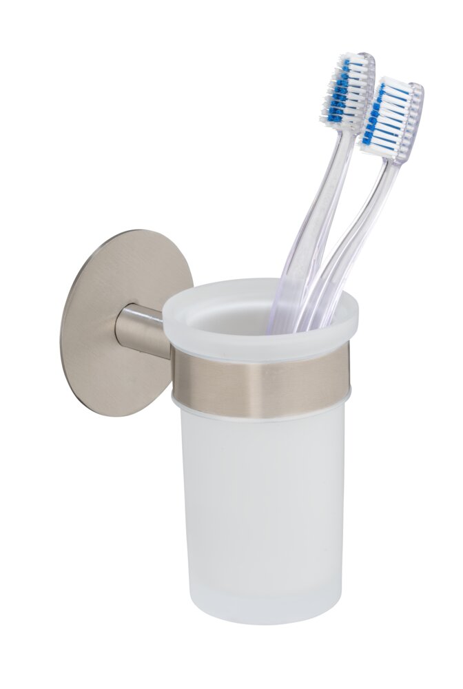 Porte-gobelet à dents Uno Mod. Meleto Matt  à coller ou à percer