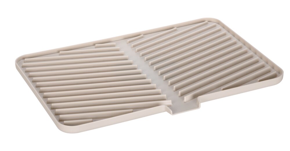 Egouttoir Mod. Ariana, beige, plastique, métal, 43x8x31 cm  antidérapant et peu encombrant