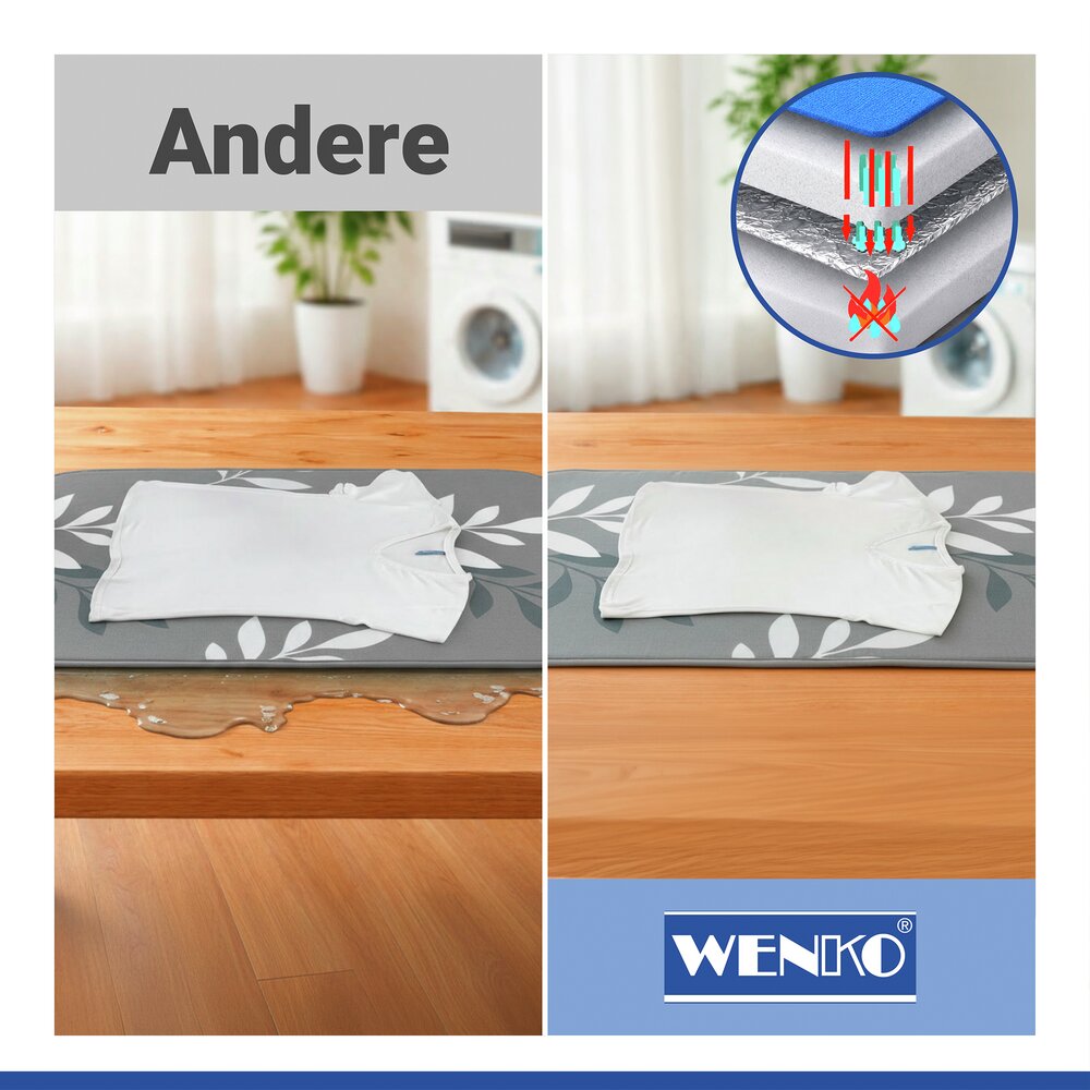 Bügeldecke Mod. Premium, 100 x 65 cm  mit Hitzereflexion, bis zu 60 % Zeitersparnis