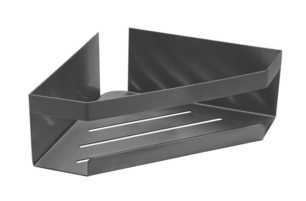 Eckablage Mod. MELETO Gun-Metal Grey  aus Edelstahl